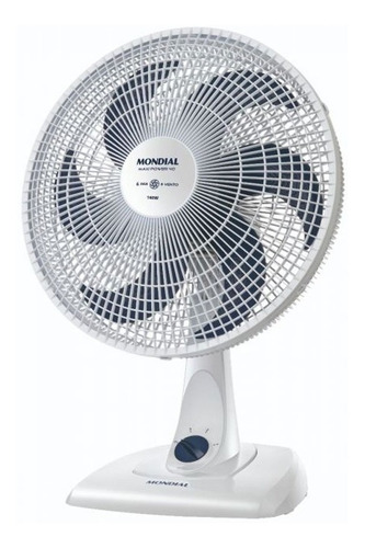 Ventilador De Mesa Mondial 40cm Maxi Power V40w - 220v Cor da estrutura Branco Cor das pás Azul
