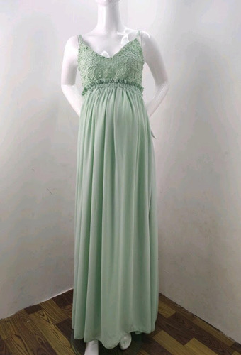 Vestido Maternal Verde