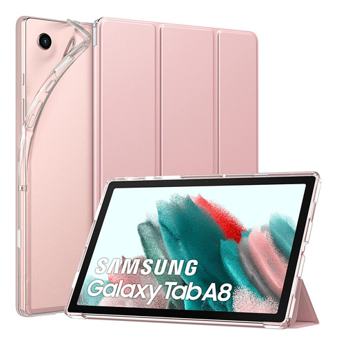 Funda Para Samsung Galaxy Tab A8 - Rosa/transparente