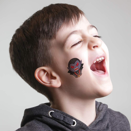 Tatuajes Temporales Para Niños Tematica De Halloween Varios Colores Halloween