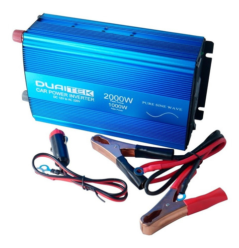 Inversor 12v A 220v Alterna 2000w Bateria De Auto Onda Pura