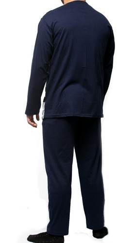 Imagen 5 de 10 de Pijama Hombre Wacky Invierno 100% Algodon Talle 40 Al 46