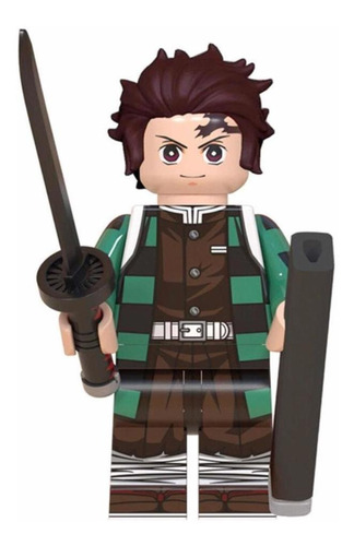 Boneco Blocos De Montar Kamado Tanjirou Demon Slayer Mangá