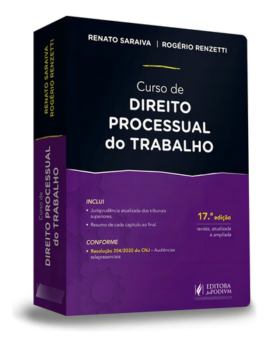 Livro Curso De Direito Processual Do Trabalho - Ultima Ediçã