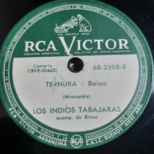 Pasta Los Indios Tabajaras Rca Victor C352