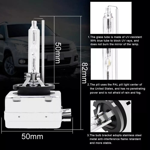 D1s Faros Delanteros De Xenón 8000k, 10000k 35w Para Auto