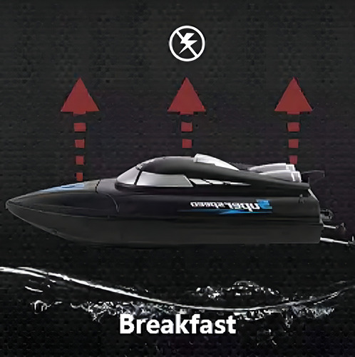 Qaqqvq Barco Rc: Barco De Control Remoto De Alta Velocidad De 15 Km/h Para Niños Y Adultos Para Lagos Y Piscinas/navegación Bidireccional
