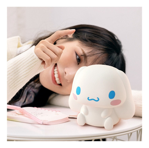 ¡ Mini Lámpara Nocturna Cinnamoroll Con Bonitos Ojos De