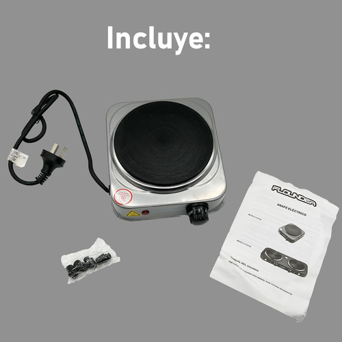 Anafe Eléctrico Flounder 1 Hornalla Potencia 1000w