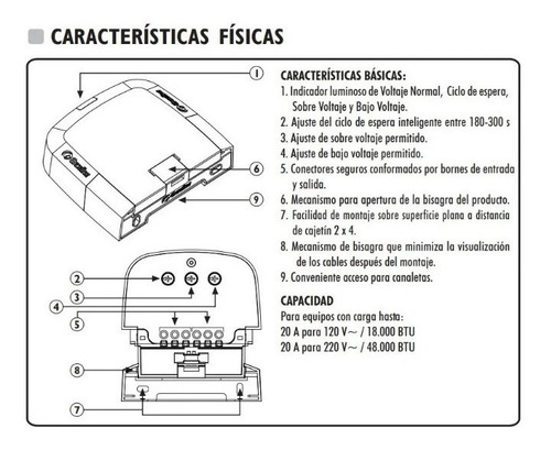 Protector De Voltaje Exceline A/a Split 120v Nuevo