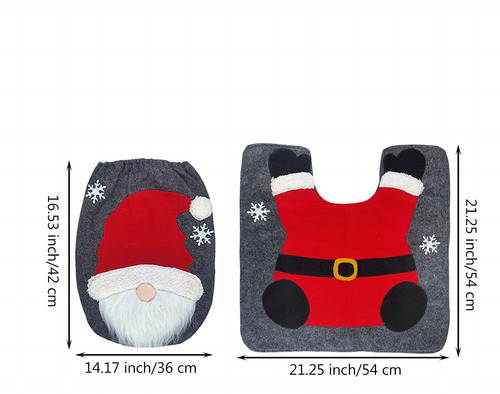 Fundas Para Asientos De Inodoro Navideñas Linda Funda Para A