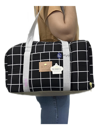 Bolsa Transporte Essencial Pet Avião Poodle Pug Preto