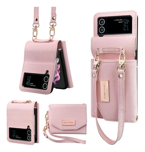 Funda Con Tapa Con Billetera Para Samsung Galaxy Z Flip 3 5g