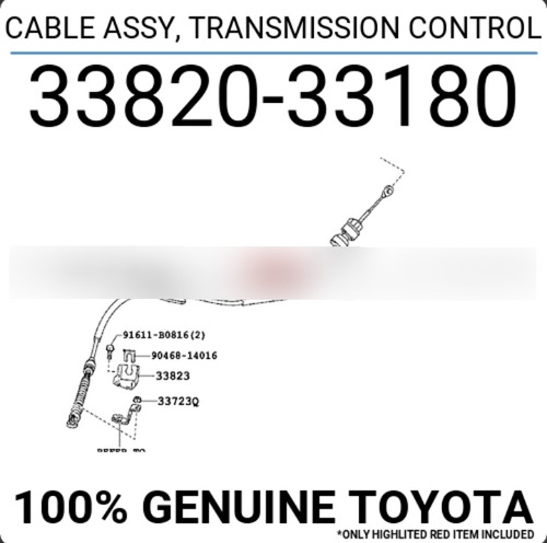 Guaya Selectora Cambios Toyota Camry 2007 2008 2009 