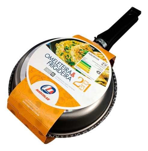 Sarten Doble Omeletera 18cm Antiadherente Marcolar Tortilla