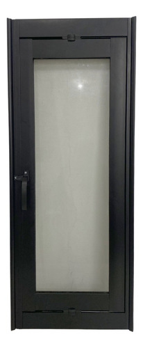 Janela Vitrô Capelinha 140x50 Preto Pivotante Linha 25 Incolor Vertical