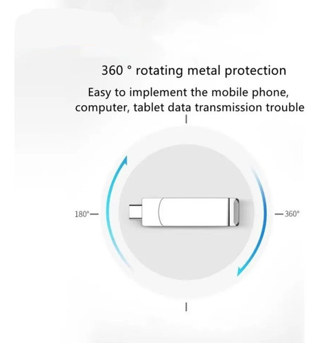 Para Unidade Flash Usb 1tb 2 Em 1 Tipo C À Prova D'água /