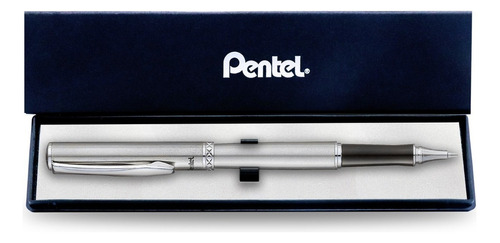 Bolígrafo Elegante Pentel Sterling K600 Metálico Tinta Gel Color De La Tinta Negro