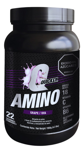 Aminoácidos Quicken Amino 1958g Shaker Whey