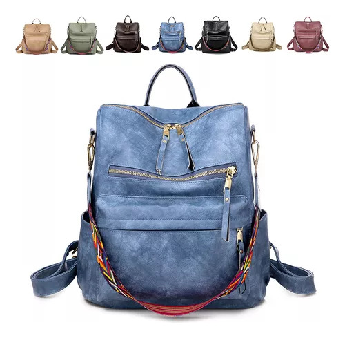 Mochila Tipo Cartera Multiusos Para Bandolera De Mujer