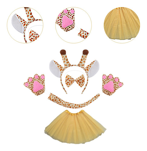 Conjunto De Disfraz De Jirafa, Lindos Accesorios De Disfraz