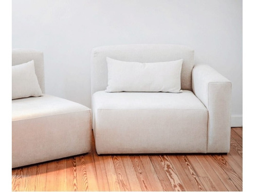 Imagen 3 de 10 de Sillon Dos Cuerpos O Uno Compack Chenille Premium