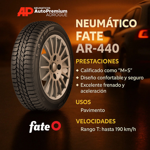 Cubierta Rodado 15 205/70 R15 Fate Ar440 Nuevas 2025 T