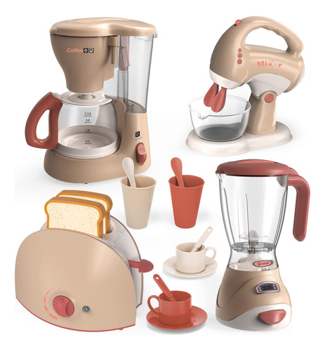 Set De Juego De Cocina Para Niños Con Electrodomésticos Color