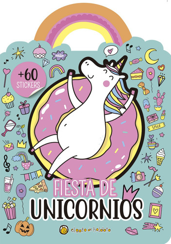 Libro Para Colorear Fiesta De Unicornios Con Stickers
