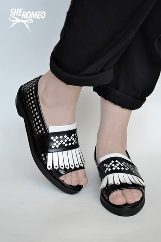 Imagen 9 de 10 de Zapato Sandalia Mocasín Abierto Peep Toe Boca D Pez Sheromeo