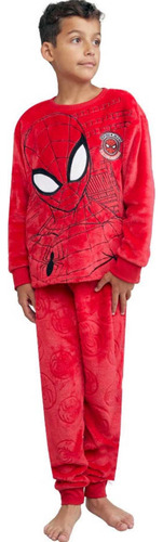 Pijama Spiderman Marvel Niños Felpa Suave