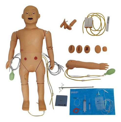 Manequim Infantil Simulador Bissexual Treino De Enfermagem