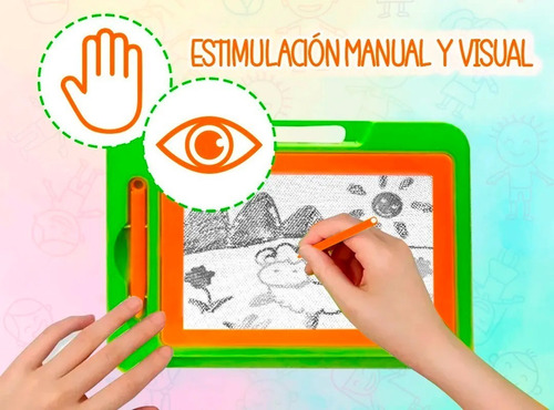 Imagen 7 de 10 de Pizarra Magica Magnetica Juego Infantil Juguete Lapiz Valija