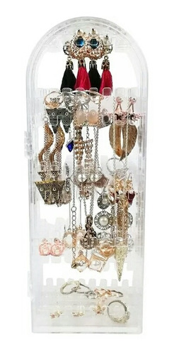 Exhibidor Plegable Con 140 Agujeros Para Aretes Y Collares