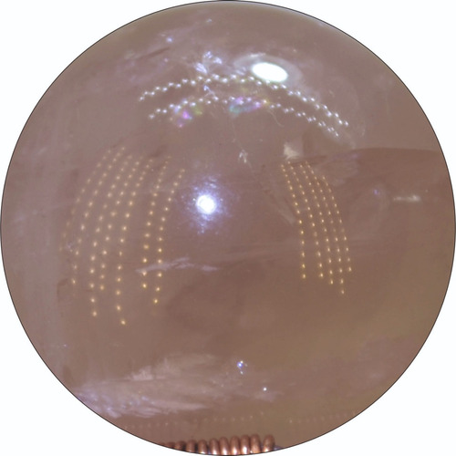 Bola De Cristal De Cuarzo Rosa Natural / Peso 42 Gr Rosa Cristalino
