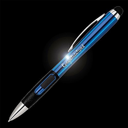 Esfero - 'congratulations' Light Up Ballpoint And Stylus (bl