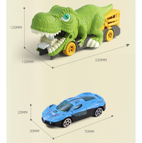 Coche Transportador De Dinosaurios 13 En 1 Para Niños