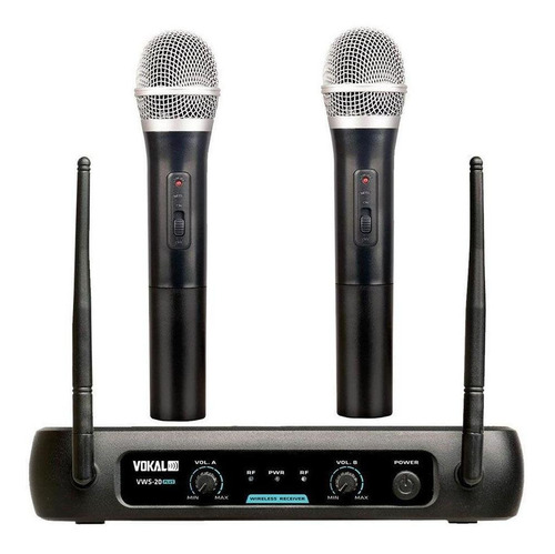 Microfone Sem Fio Duplo Vokal Vws-20
