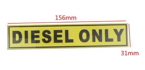31*156mm Diesel Solo Vinilo Adhesivo De Seguridad Etiqueta I
