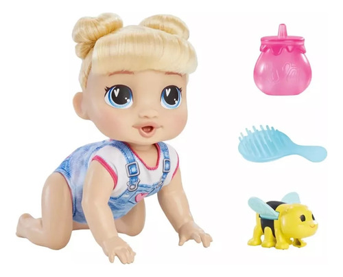 Baby Alive Muñeca Electrónica Harper Hugs De Pelo Rubio +3 A