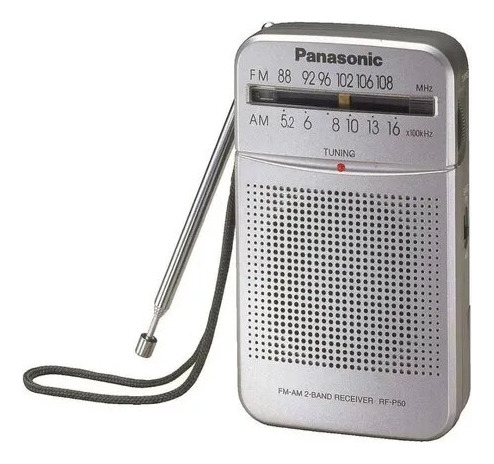 Radio Panasonic Poratil Am/fm A Pilas Correa De Mano