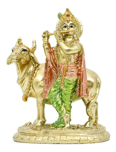 Estatua Del Señor Del Dios Hindú Krishna - Idol Indio Krishn