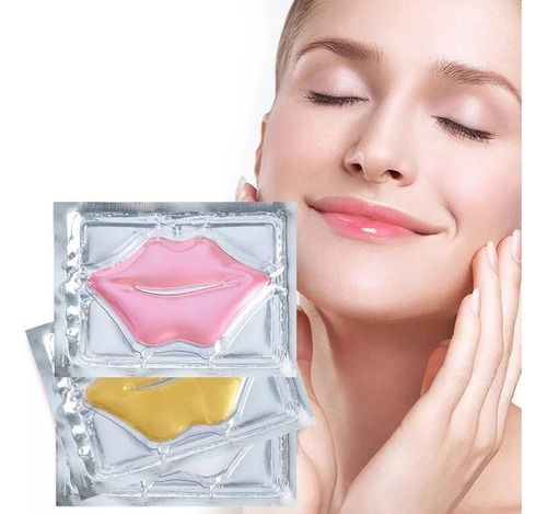 Kit 5 Máscaras Labiais Mel Com Colágeno Hidratante P/ Lábios