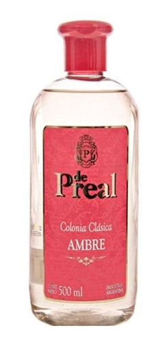 De Preal Colonia Desodorante De Baño X 500 Ml Ambre