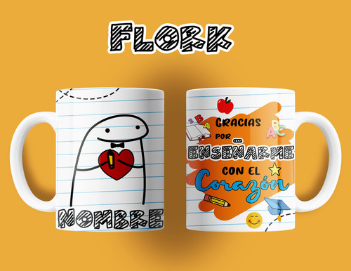 12 Diseños Dia Del Maestro Png Plantillas Tazas Flork