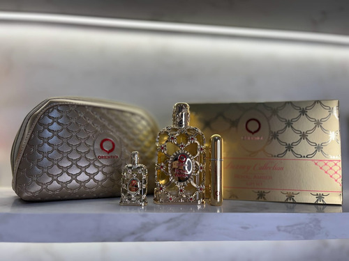 Kit Orientica Royal Amber Edp 80ml + Edp 7.5ml + Porta Perfume + Necessaire