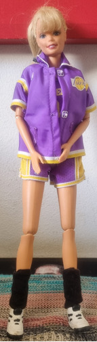 Barbie Lakers Los Angeles Nba Mattel 1998 Edition