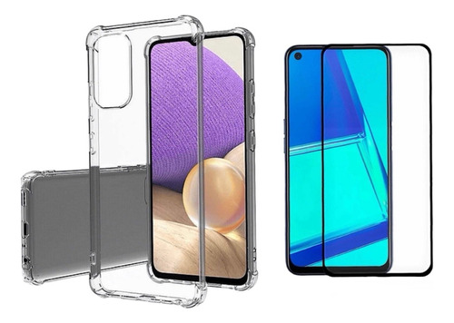 Carcasa Transparente Para Samsung A52s + Lámina Pantalla