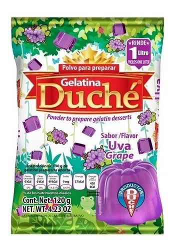 Imagen 4 de 6 de Gelatina Duché 2 Cajas (56 Piezas De 120gramos Cada Una)