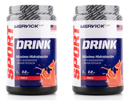 Sport Drink Mervick Lab Bebida Deportiva X 2 Unid X 1 Kg